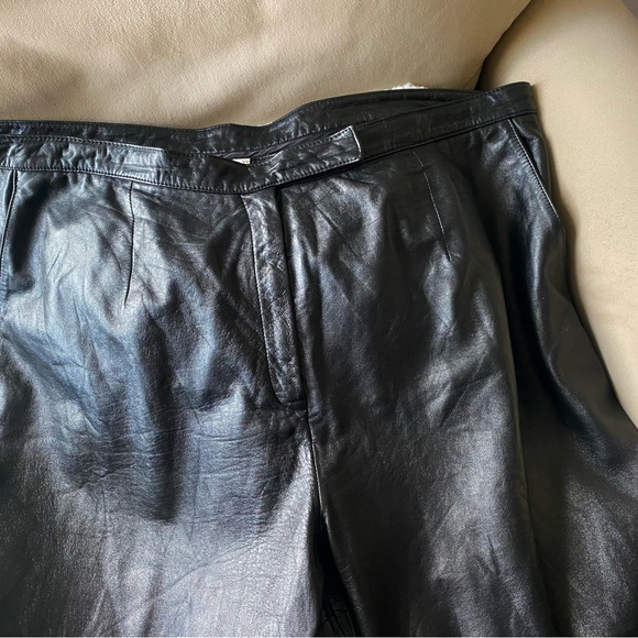 Jones NY Leather Straight Leg Pants 22W - Picture 7 of 8